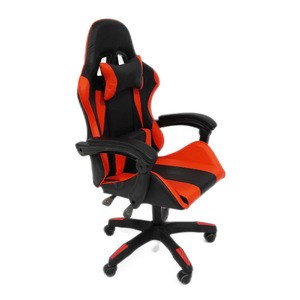 เก้าอี้เล่นเกมสีดำและสีแดง เก้าอี้สำนักงานแบบหมุนปรับระดับความสูงได้พร้อมที่วางแขน รุ่น 730 - Product Image 3