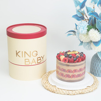 Boîte à gâteau portable personnalisée en gros, en carton de qualité alimentaire, OEM ODM pour l'emballage de desserts d'anniversaire, de mariage et d'anniversaire de mariage.