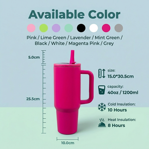 Custom LOGO 40oz Tumbler Stainless Steel <strong>Car</strong> Cup Vacuum Insulated Water Bottle Leak Proof Cap Travel <strong>Mug</strong> with Straw and Handle - Product Image 3