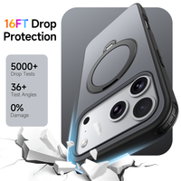 Nouvelle coque de téléphone à chargement sans fil avec aimant puissant et support annulaire à 360 degrés pour iPhone 13 15 17 Pro Max Samsung S25 S26 Ultra