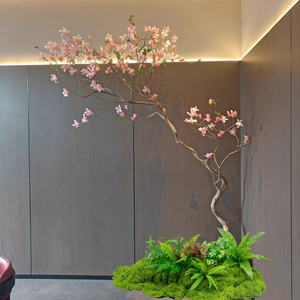 Árbol Artificial de Magnolia Yulan sin Mantenimiento para Recepción de Oficina, Cafetería de Lujo, Apartamento, Escaparate de Boutique - Product Image 3