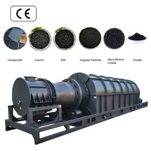 Rice Husk Bamboo Coconut Shell Charcoal Carbonization Furnace Activation Machine Rotary Kiln Activated Carbon Making Machine