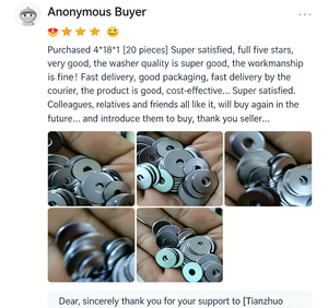 Arruelas Planas DIN125 Personalizadas de Fábrica em Aço Inoxidável M10 com Dente Interno Acabamento Zincado Estilo Dividido - Product Image 6