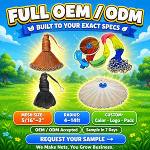 Épervier de pêche en monofilament, dégradé <span class=keywords><strong>rouge</strong></span>-vert, maille personnalisée, rayon de 5/16-2 pouces, ourlet lesté à maillons de chaîne de 4-14 pieds, OEM ODM - Product Image 3