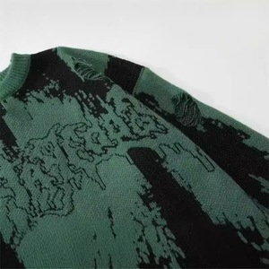 Vente en gros de nouvelles tendances Pull confortable à manches longues de couleur unie à col rond pour hommes pour automne hiver tricots - Product Image 6