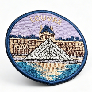 Parche Bordado del Museo del Louvre, Aplique Circular de Tela para Coser, Decorativo, para Regalo - Product Image 3