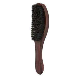 Brosse à barbe manche en bois de hêtre brosse à tête d'huile outils de coiffure prix d'usine - Product Image 5
