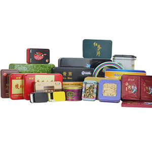 Pretty design square shape tin can metal gift box biscuit and cookie metal packaging