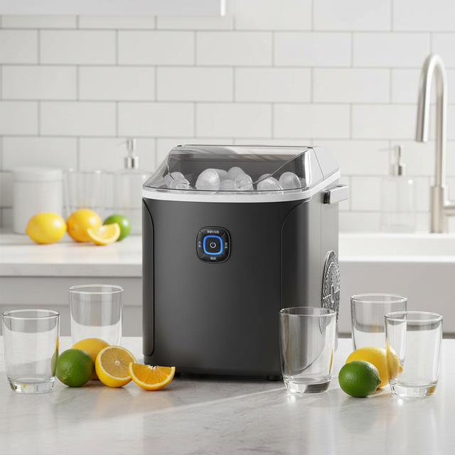 High Quality Portable Plastic Bullet Ice Maker Countertop Electric for Kitchen/Home/Outdoor/Car Use