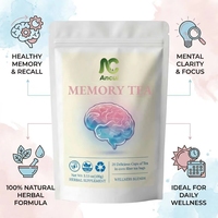 Teh Herbal Pendukung Memori Grosir, Teh Kantong untuk Fokus dan Memori Otak, 20 Kantong Teh Per Kemasan, Tersedia OEM Custom, Sumber Pabrik