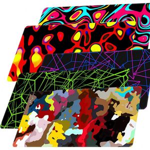 Tapis de souris de jeu chauffant à motif personnalisé, design abstrait personnalisé, base en caoutchouc antidérapante, surface lisse, tapis de bureau - Product Image 1