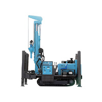 Foreuse rotative hydraulique diesel de 180 m de profondeur avec pompe et moteur pour le forage de puits et la création de trous d'eau