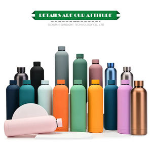 Botella de Agua de Viaje de 500 ml, Venta al por Mayor, Logotipo Personalizado, Termo de Acero Inoxidable de 750 ml, Botella de Agua Caliente con Revestimiento de Goma - Product Image 6