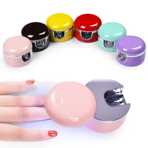 Mini secador de unhas led com lâmpada de 3w, máquina de secagem rápida para unhas e unhas