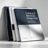 Brochures promotionnelles personnalisables haute résolution, format adapté à l'impression, livres brochés adaptés au marketing de marque