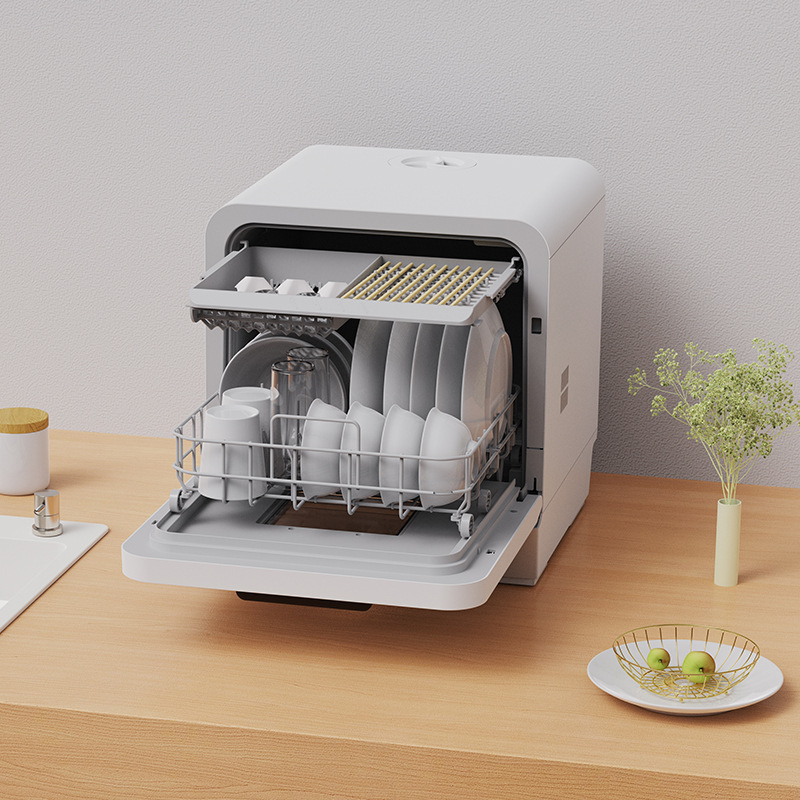 Smart Mini Automatic Dishwashing Machine for Household Use Small Tabletop Countertop Mini Dishwasher Countertop Household