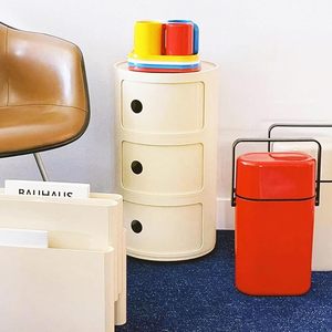 Nordic Ins Internet Famous Modern Simple White Mini Side Creative Small Plastic Storage Cabinet for Living Room - Product Image 3