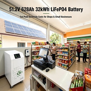 51.2V 628Ah 32kWh Floor Standing LiFePO4 <b>Battery</b> Solar Energy Storage <b>Battery</b> For Shop Commercial Peak Shaving Backup Power - Product Image 1