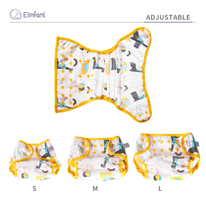 Elinfant Haute Qualité Doux Organique Imperméable Pul Couvre-Couche Impression Colorée Lavable Bébé Réutilisable Couvre-Couche en Tissu - Product Image 4