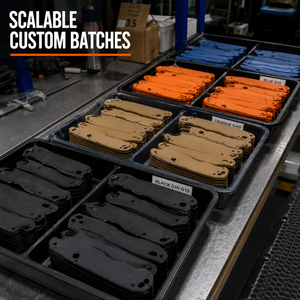 Servicio de Mecanizado CNC a Medida y Electroerosión por Hilo para Empuñaduras de Cuchillos de Acero Inoxidable y Titanio G10, Personalización OEM - Product Image 6