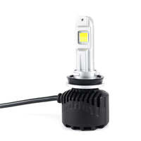 Ampoules de phare LED H4 H7 H11 blanc froid/blanc chaud/jaune 2/3 couleurs 13000lm 130W avec ventilateur de refroidissement en aluminium IP65 1 pièce