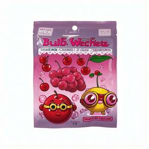 Sacs en mylar personnalisés à 3 côtés imprimés par gravure, emballage alimentaire en feuille d'aluminium zip-lock étanche à l'humidité, découpé avec logo pour le lait - Product Image 2