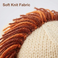 Gorro de Punto Grueso y Cálido para Bebés y Niños, Hecho a Mano con Algodón Ecológico, Transpirable, Absorbente de Sudor, Deportivo, para las Cuatro Estaciones, Unisex