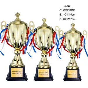 Custom Metal Voetbal Kampioenen Competitie Medailles Plaquettes Trofeeën Award