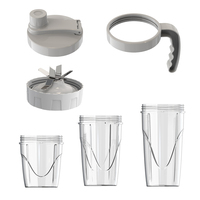 Professionele Heavy Duty 1000W 3-in-1 Nutri Blender Mixer Huishoudelijk Gebruik 6 Lemmetjes Roestvrij Staal Elektrisch 700ml Capaciteit