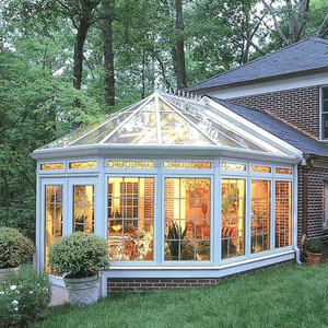 Nouveaux kits de véranda en aluminium bon marché de conception moderne maisons en verre rétractables mobiles de véranda <span class=keywords><strong>sur</strong></span> pied - Product Image 3