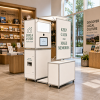 Machine de photomaton modulaire en bois, kiosque photomaton en kit, montage facile