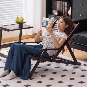 Recliner for beach, balcony, home, leisure, folding, <b>bamboo</b> chair, comfortable cool chair, napping, lazy person, - Product Image 4