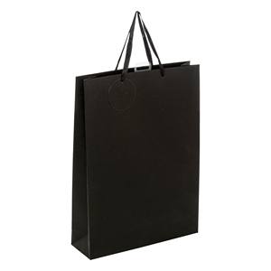 Grand sac en papier noir pailleté 33x10,2 H. 45,5CM - Product Image 1