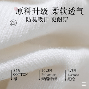 Japanese Style Men's Crew Socks White Cotton Towel Sole Thickened Mid Calf Autumn Winter Casual Socks - Product Image 2