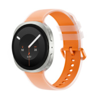 Correa de Reloj de Silicona Cómoda con Diseño Jelly para Samsung Watch 8 9 Sport, Correa de Reloj de Liberación Rápida de 20 mm