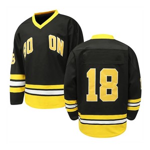 Fabrieksgroothandel op maat gemaakte geborduurde logo applicatie ijshockeytrui 100% polyester digitaal bedrukt team club hockey - Product Image 6