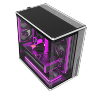 Nouveau boîtier PC gaming Full Tower en acier et métal, format ATX, en stock, vente flash, châssis PC ARGB