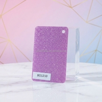 Feuille acrylique PMMA double face argentée, résistante aux UV, finition pailletée, 3 mm, avec service de découpe disponible