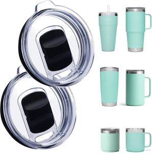 Gobelet isotherme 20 oz sans BPA avec couvercle coulissant magnétique pour remplacement YETI, compatible avec les tasses Lowball 30 oz et les tasses à café en verre 30 oz - Product Image 1