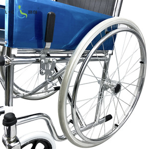 Fauteuil roulant manuel L+C LCW809K léger et pliable avec structure en acier pour personnes âgées et handicapées - Product Image 4
