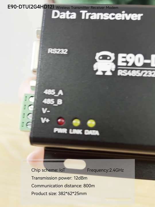 Ebyte OEM ODM E90DTU(2G4HD12) DTU RS485 RS232 Full duplex high speed
