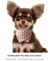 Collier bandana pour chien et chat tendance, fait à la main avec un tissu doux, mignon et confortable, adapté aux petits et moyens animaux de compagnie, OEM bienvenu