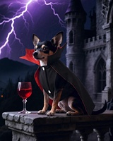 Costume d'Halloween pour chien, pour chiens de petite/moyenne/grande taille, tenue de cosplay de vampire pour animaux de compagnie |   Vêtements pour animaux de compagnie respirants et durables pour les fêtes d'Halloween