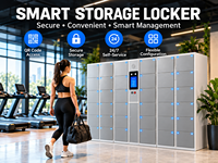 Système de casiers électroniques intelligents en libre-service avec écran tactile pour bureaux, gymnases, écoles et centres commerciaux
