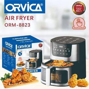 ORVICA nueva freidora de aire transfronteriza para uso doméstico, gran capacidad, inteligente, multifuncional, totalmente automática, con pantalla visual. - Product Image 3