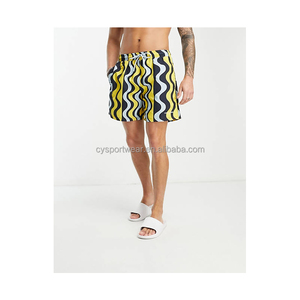 Hot <strong>Gay</strong> <strong>Men's</strong> Contrast Line Swim <strong>Shorts</strong> Solid Style Beach Pants OEM Sports Wear for Adults - Product Image 4
