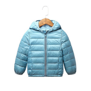 Vêtements d'hiver pour enfants OEM, manteau long pour garçons, vêtements pour filles, col en fausse fourrure, combinaison de neige bleue, parka pour adolescents - Product Image 2