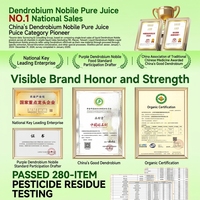 Boisson instantanée au Dendrobium Purple Skin sans sucre, prête à boire, 7 sachets de 30 ml, boisson santé