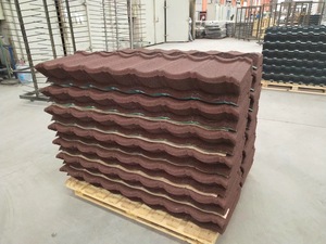 Tegole in Argilla Tradizionali Ecologiche, a Risparmio Energetico, Ignifughe, in Metallo con Scaglie di Pietra per Appartamenti, Vendita all'Ingrosso - Product Image 1