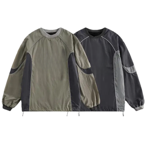 Felpa Sportiva <span class=keywords><strong>da</strong></span> <span class=keywords><strong>Uomo</strong></span> con Collo Tondo Personalizzata, Stile Street, Pullover Casual ad Asciugatura Rapida per Esterno, Felpa Ampia - Product Image 3